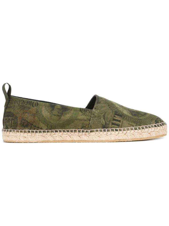 Givenchy Dollar Print Espadrilles - Green