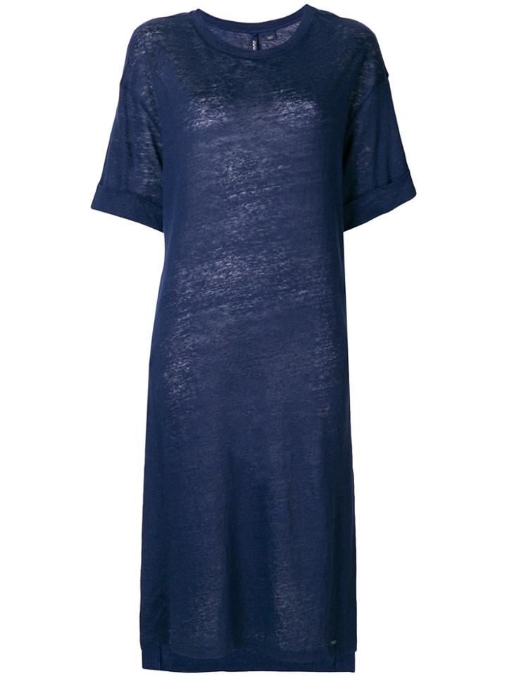 Woolrich Flared Midi Dress - Blue