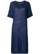 Woolrich Flared Midi Dress - Blue