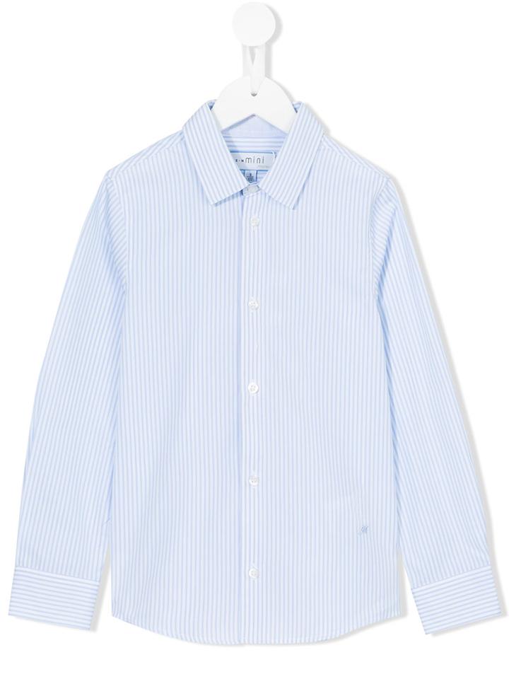 Simonetta - Striped Shirt - Kids - Cotton - 3 Yrs, Toddler Boy's, White