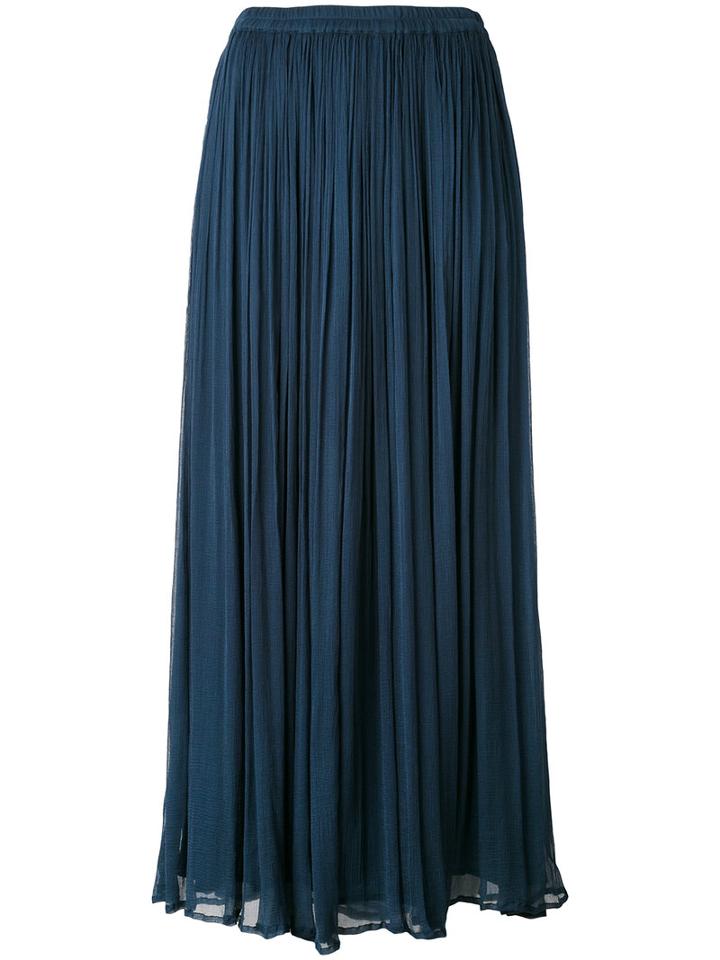 Mes Demoiselles - Pleated Skirt - Women - Viscose - 38, Blue, Viscose