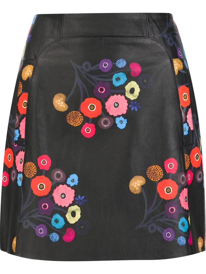 Tanya Taylor Floral Print Mini Skirt