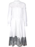 Sara Roka Contrast Panel Shirt Dress - White