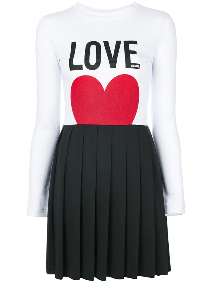 Love Moschino Love Print Dress - Black