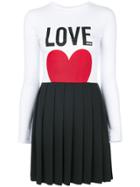 Love Moschino Love Print Dress - Black