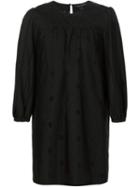 Marc Jacobs Broderie Anglaise Shift Dress, Women's, Size: 10, Black, Cotton