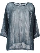 M Missoni Metallic Sheer Sweater, Women's, Size: Medium, Green, Polyamide/metallic Fibre