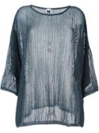M Missoni Metallic Sheer Sweater, Women's, Size: Medium, Green, Polyamide/metallic Fibre