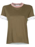 Jw Anderson Striped Jersey T-shirt - Green