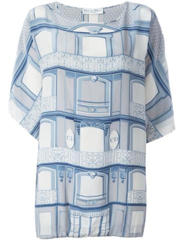 Christian Dior Vintage Dior House Print Top