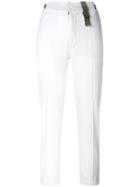 Mr & Mrs Italy Slim Cropped Trousers - White