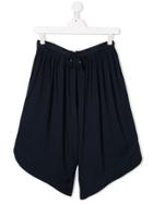 Chloé Kids Oversized Drawstring Shorts - Blue
