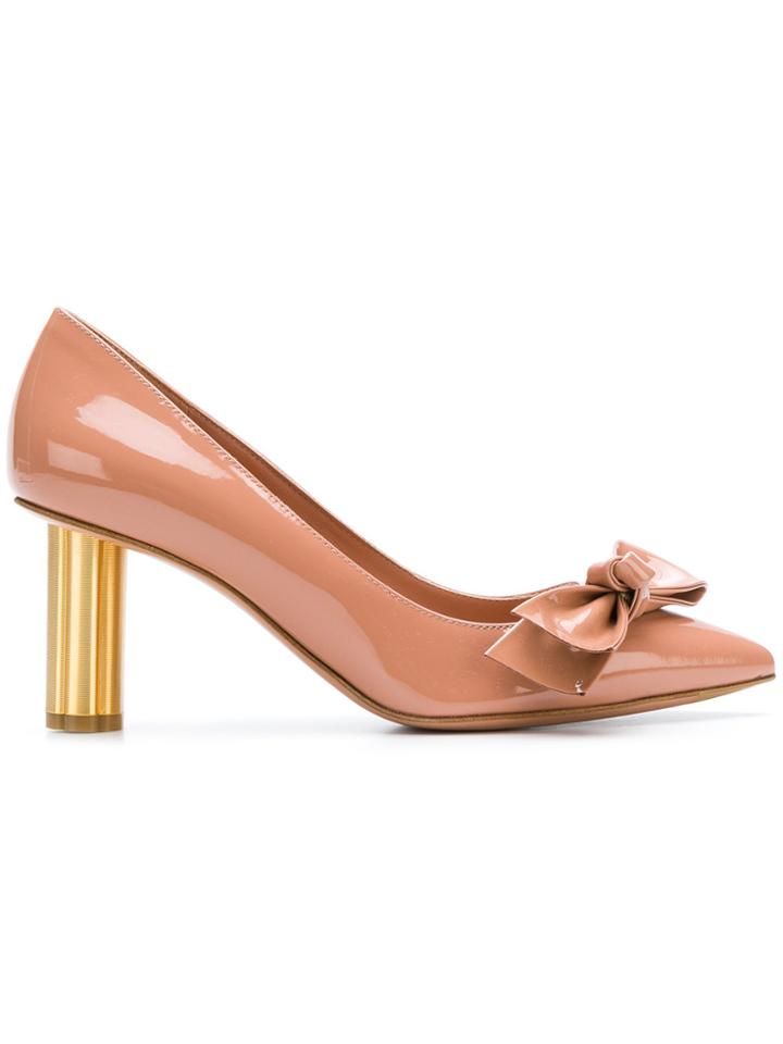 Salvatore Ferragamo Bow Pumps - Pink & Purple
