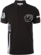 Mcq Alexander Mcqueen 'swallow Woodcut' Polo Shirt, Men's, Size: Large, Black, Cotton