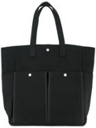 Cabas Botanical Tote Bag - Black