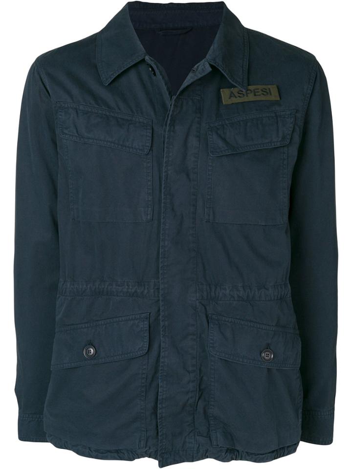 Aspesi Pocket Front Jacket - Blue