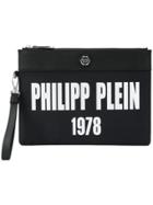 Philipp Plein Over Clutch Bag - Black