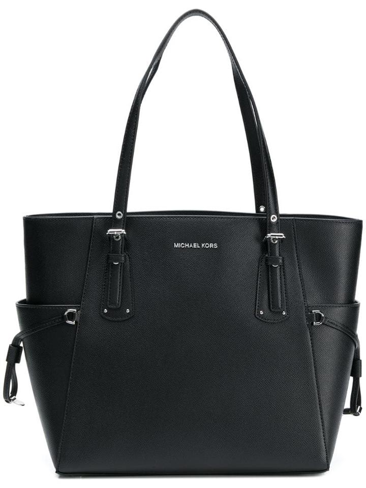 Michael Michael Kors Voyager Crossgrain Tote Bag - Black