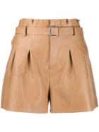 Red Valentino Red(v) High Waist Shorts - Brown