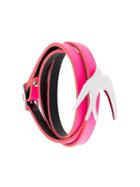 Mcq Alexander Mcqueen 'swallow' Triple Wrap Bracelet, Women's, Pink/purple