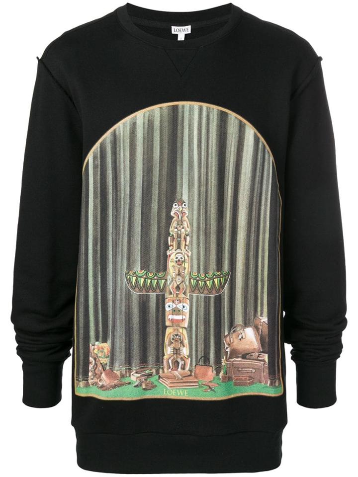 Loewe Window Totem Print Sweatshirt - Black