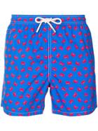 Mc2 Saint Barth Crab Pattern Swimming Shorts - Blue