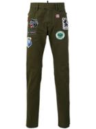 Dsquared2 Patch Embellished Trousers - Green