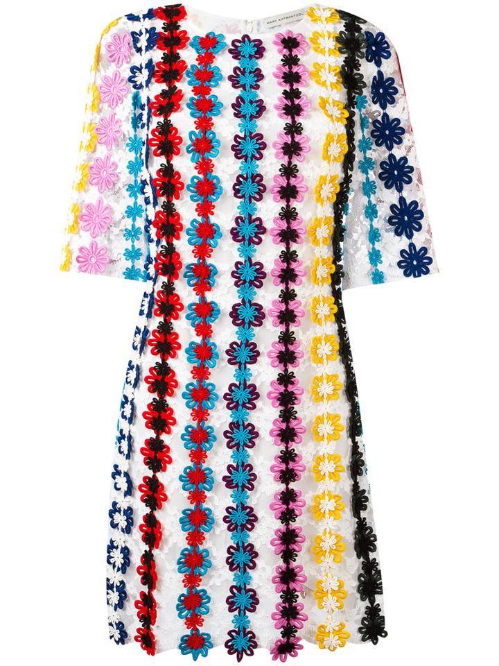 Mary Katrantzou Nennax Guipure Lace Dress, Women's, Size: 12, Cotton/nylon