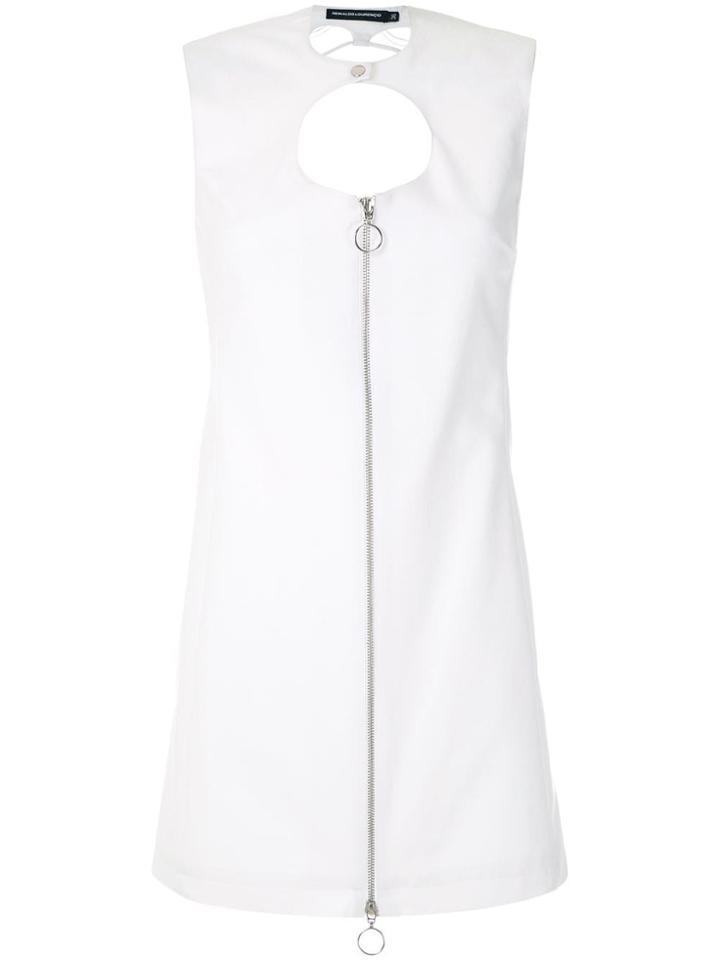 Reinaldo Lourenço Cut Out Details Mini Dress - White