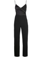 David Koma Ruched Detail Jumpsuit - Black