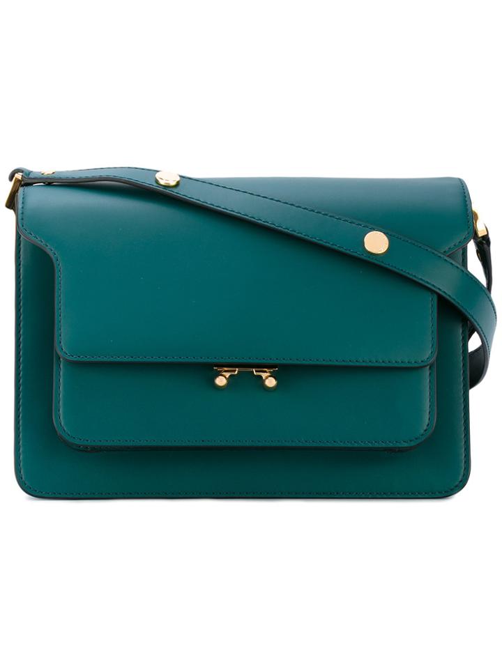Marni Trunk Satchel - Green