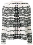 Iro Collarless Open Fitted Jacket - Black