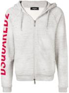 Dsquared2 Rough Rider Print Hoodie - Grey