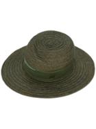 Maison Michel - Virginie Hat - Women - Acetate/straw/polyester - L, Green, Acetate/straw/polyester