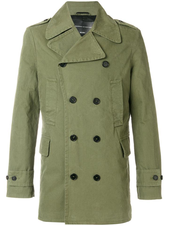 Ermanno Scervino Short Trench Coat - Green