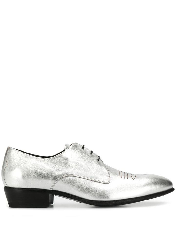 Jimmy Choo Jackson Lace-up Brogues - Silver