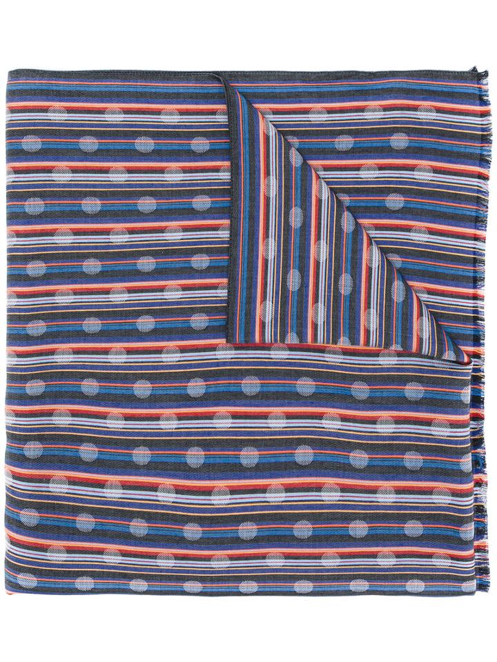 Paul Smith - Woven Stripe Scarf - Men - Silk/viscose - One Size, Silk/viscose