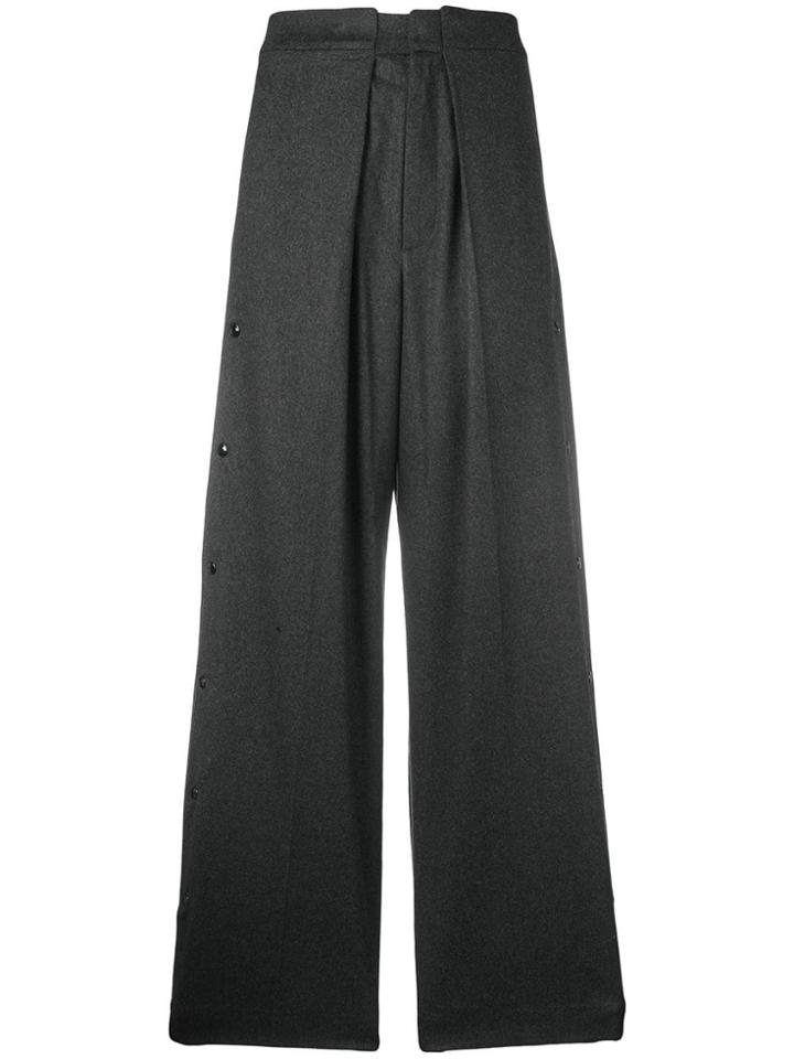 Golden Goose Deluxe Brand Snap Button Palazzo Pants - Grey