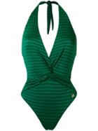 Brigitte V-neck Swimsuit - Green
