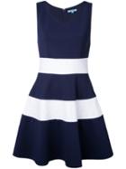 Guild Prime Striped Flared Dress, Women's, Size: 34, Blue, Polyester/polyurethane