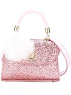 Young Versace Pom Pom Charm Shoulder Bag, Girl's, Pink/purple