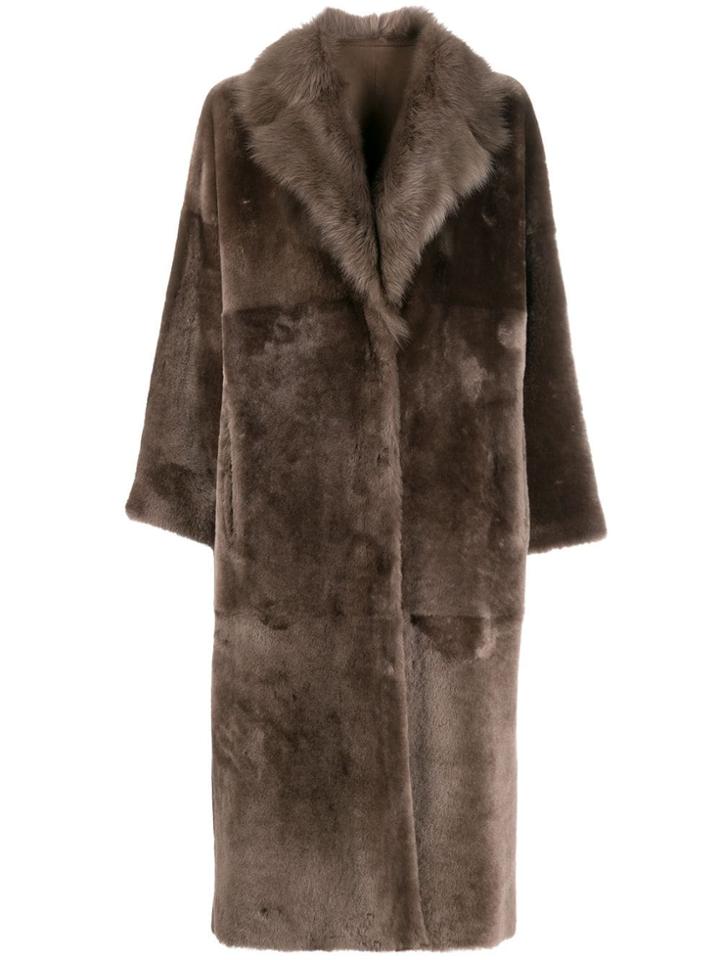 Liska Padova Reversible Coat - Brown