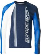 Gmbh Colour-block Fitted Sweater - Blue