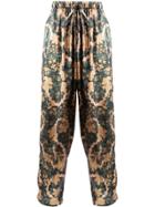 Edward Crutchley Elasticated Waist Printed Trousers - Multicolour