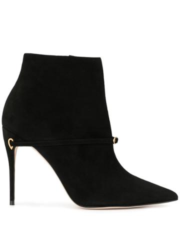 Jennifer Chamandi Pointed Ankle Boots - Black