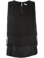 Diane Von Furstenberg Draped Layer Sleeveless Top