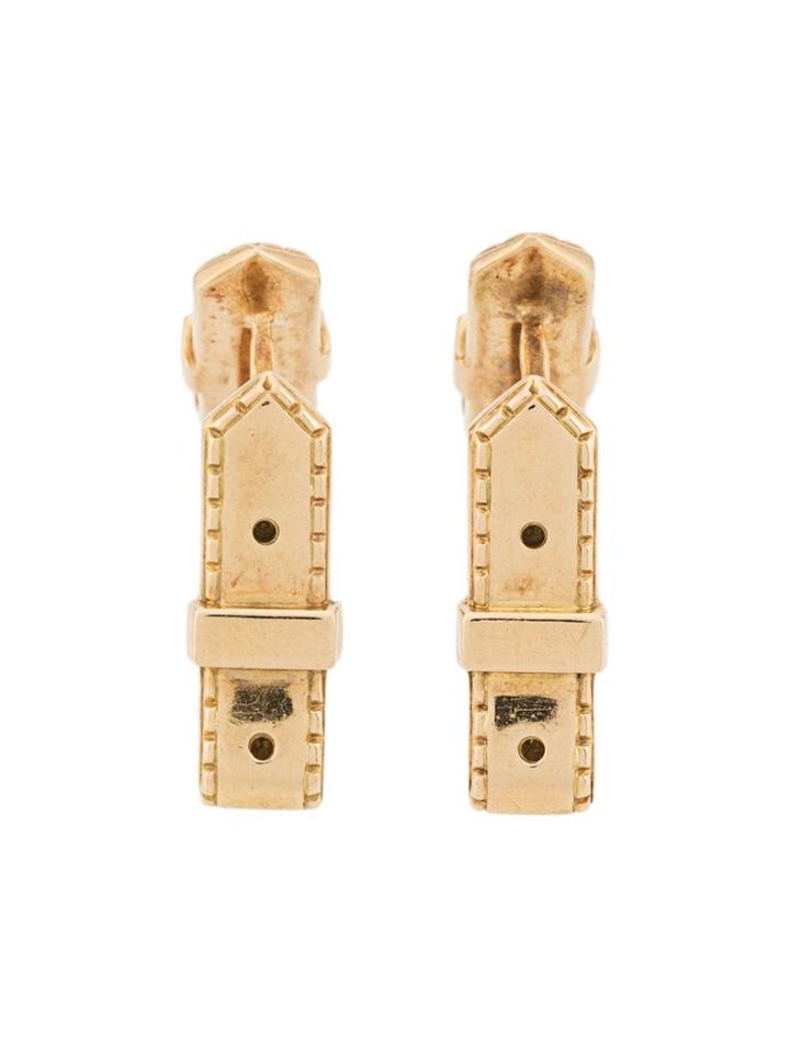 Hermès Vintage Belt Motif Cufflinks - Gold