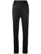 Area Tailored Trousers, Women's, Size: Xxs, Black, Silk