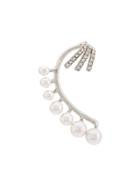 Oscar De La Renta Floating Pearl Cuff - Grey
