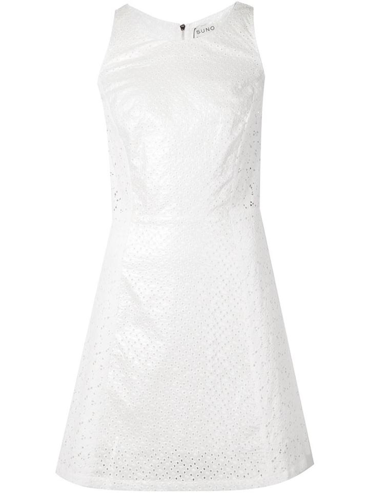 Suno Sleeveless Dress, Women's, Size: 6, White, Cotton